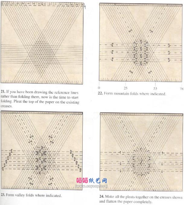 Robert J.Lang西部池龟折纸图解教程