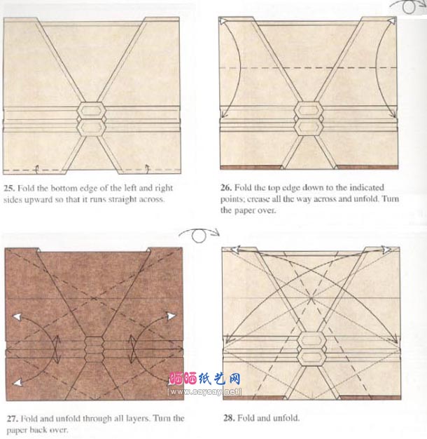 Robert J.Lang西部池龟折纸图解教程