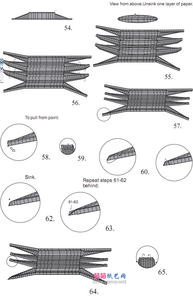 PavelNikulshin多刺帝王蟹手工折纸教程步骤图片7