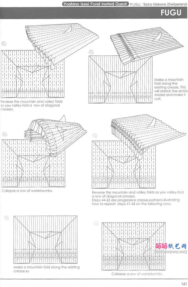 SiphoMabona的折纸河豚鱼图解教程图片步骤5