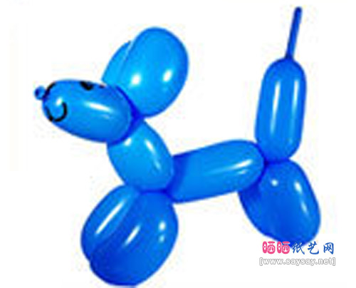 如何用魔术长气球制作简单可爱的小狗狗造型？