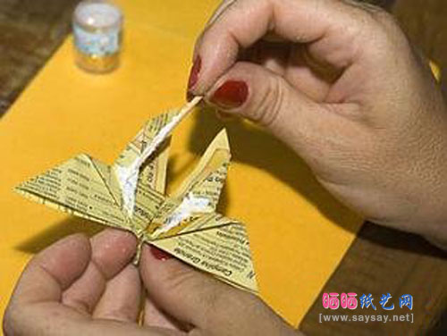 蝴蝶花,装饰灯,纸艺制作教程