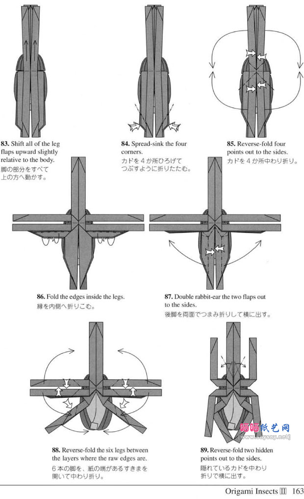 RobertJLang的大独角仙折纸教程 昆虫折纸大全