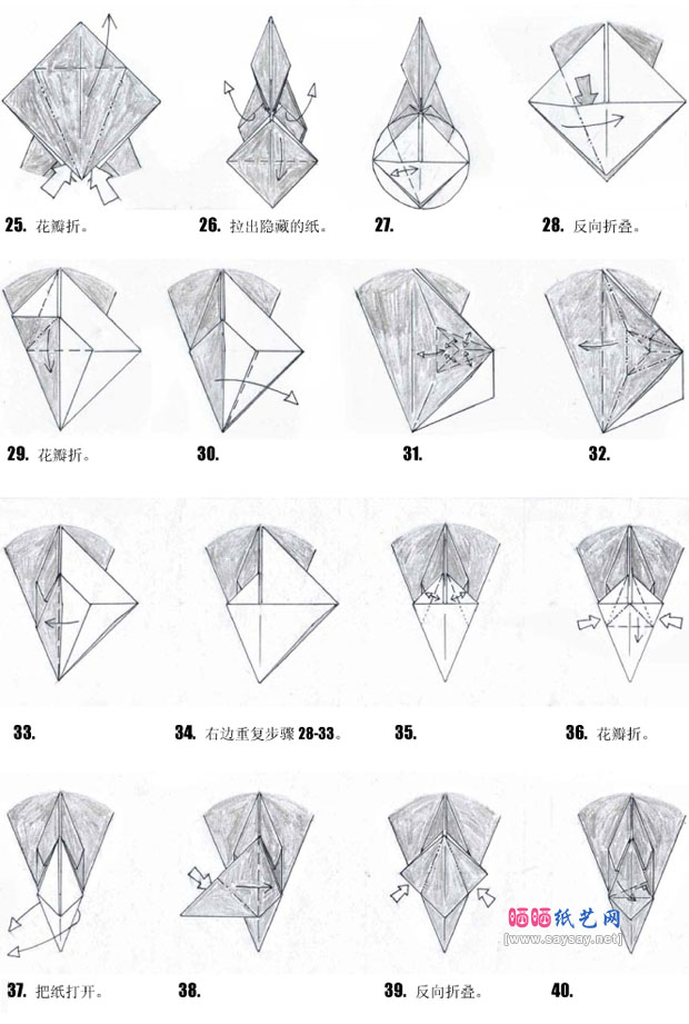 邓氏鱼手工折纸图谱教程