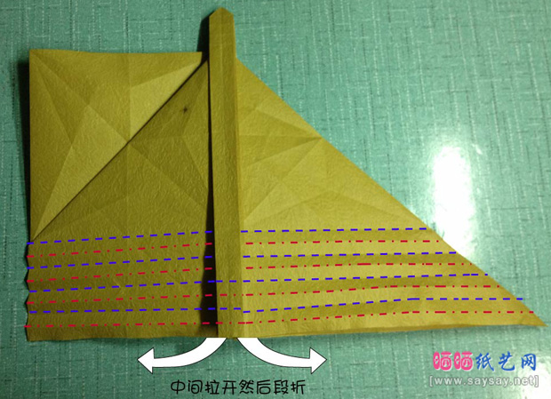 复杂的天廻龙手工折纸实拍教程