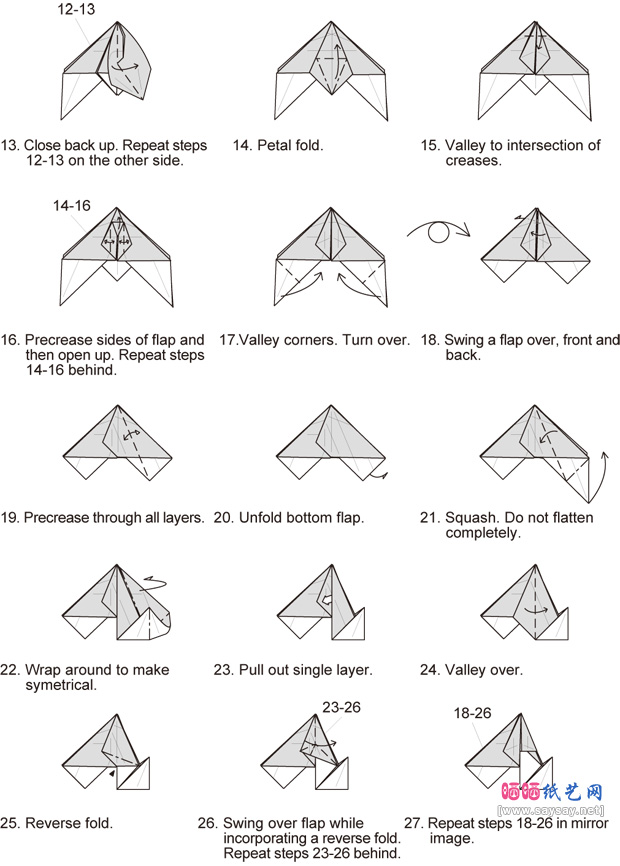 MarcKirschenbaum纸艺教程双翼飞机折纸图谱2-www.saybb.net