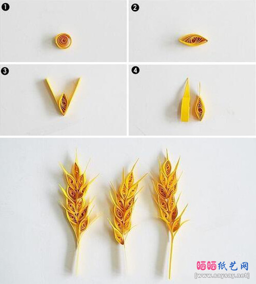 制作喜悦衍纸画丰收的季节图片步骤2