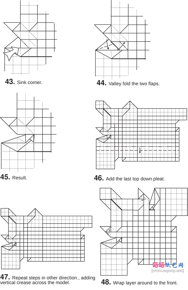 StevenCasey的针鼹折纸图谱教程-www.saybb.net