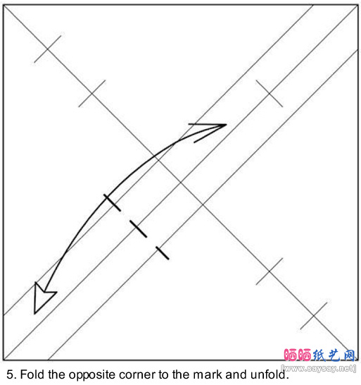 户外沙发椅折纸教程图片步骤5-www.saybb.net