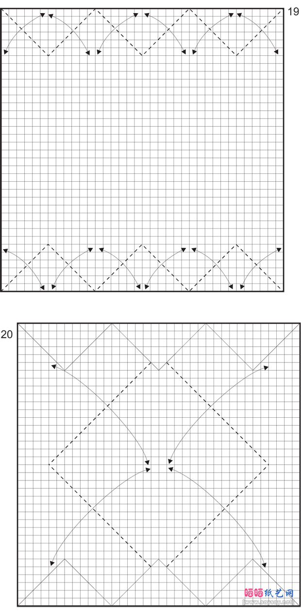 PDAuria纸艺教程之蝎子折纸步骤4-www.saybb.net