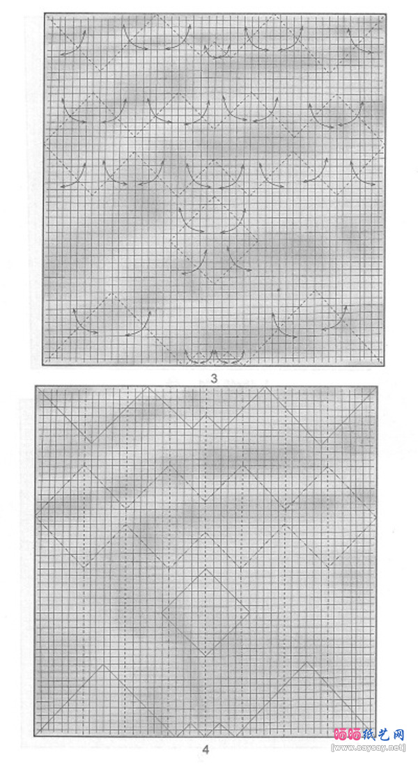 飞行竹节虫手工折纸教程步骤3-www.saybb.net